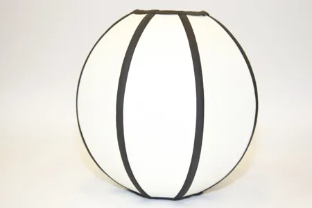 Sphere with black trim