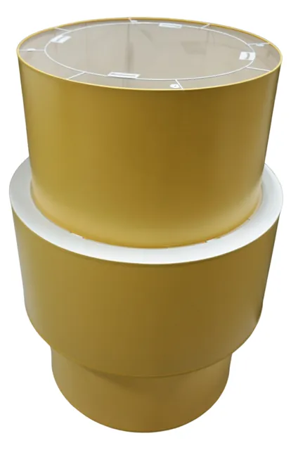 Three-tier gold pendant shade
