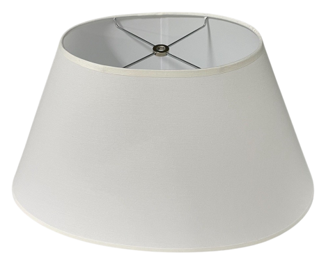 Oval tapered lampshade